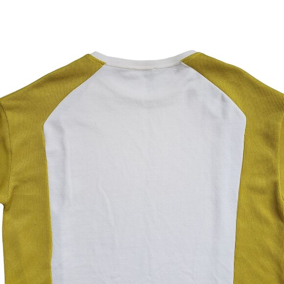 Zara Sweater Womens Medium Colorblock Ribbed Sleeves Sweatshirt Pullover - Picture 10 of 10